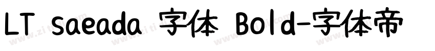 LT saeada 字体 Bold字体转换